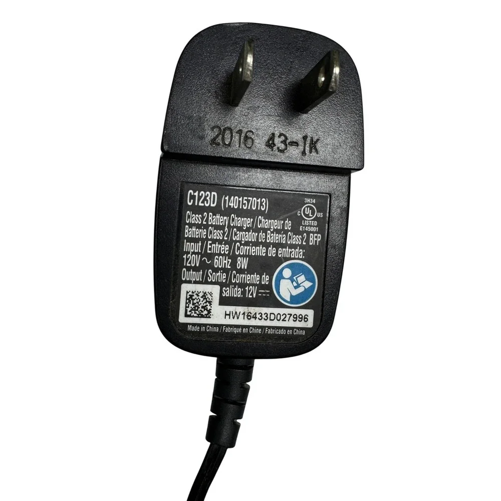Ryobi IntelliPort C123D 12V Lithium-Ion Battery Charger 140157013 Grey Black